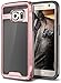 E LV Case for Galaxy S7 Case Hybrid [Scratch/Dust Proof] Armor Defender Slim Shock-Absorption Bumper Case for Samsung Galaxy S7 - [Black/Rose Gold]