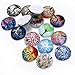 Csdtylh 102 Pcs Bezel Pendant Trays Round Cabochon Settings Trays Pendant Blanks, 25mm Diameter