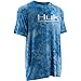 Huk Men's Kryptek Solid Short Sleeve Shirt, Carolina Blue, Small