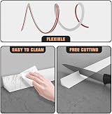 Zayejod 1M Wide Silicone Shower Tray Sealing Strip 3.5cm Bath Edging Trim view 6