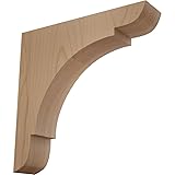 Ekena Millwork BKTW01X08X08OLAL Medium Olympic Wood