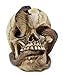 Bellaa 26607 Skeleton Cobra Snake Habitat Skull Figurine Statue Sculpture Halloween