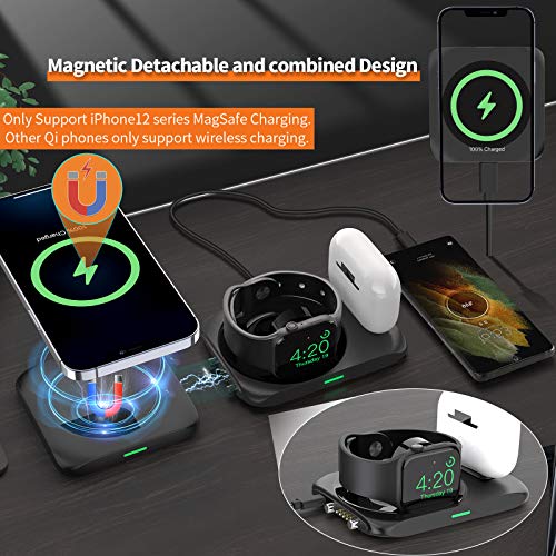 KKM Wireless Charger, 4 in 1 Detachable Charging Station