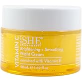 Om She Aromatherapy Vitamin C Night Cream 1.69fl oz - Brightening aand Smoothing, Squalane, Rosehip Oil. Australian Made.