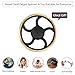 Mothca Fidget Hand Spinner Toy Circular Stress Reducer Gold Metal Brass Finger Toy Mute Balance Spin 3-5 Minutes Gadget Perfect Size for Kids Ladies ADHD Anxiety Autism Adult Gift (Round)