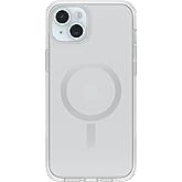 OtterBox iPhone 15 Plus and iPhone 14 Plus Symmetry Series Clear Case - (Clear), Snaps to MagSafe, Ultra-Sleek, Raised Edges Protect Camera & Screen