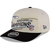 New Era Men's Cream Seattle Seahawks Super Bowl LX Champions Locker Room Trophy Collection 9SEVENTY Adjustable Hat