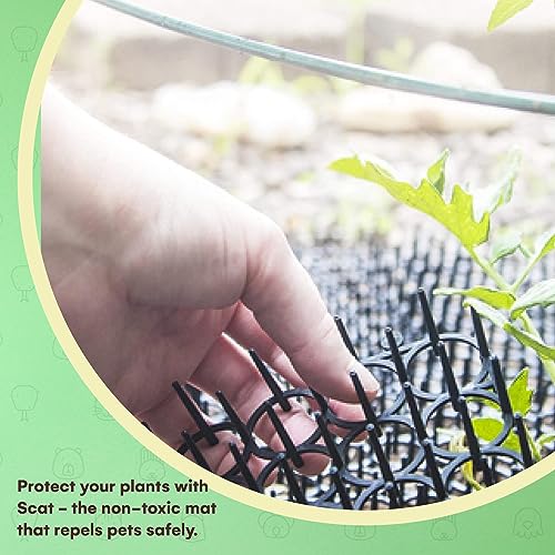 Homarden Cat Repellent Outdoor Scat Mat (Set of 10) 16 X 13 Inch