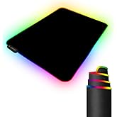 RGB Gaming Mouse Pad with 11 RGB Light up Modes,LED Gaming Pad,Non-Slip Rubber Based Computer Mice mat Medium Size(13.7” x 10.3”)