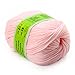 joylve Knitting Yarn Skein Baby Super Smooth Worsted Soft Natural Silk Wool Fiber Water Pink