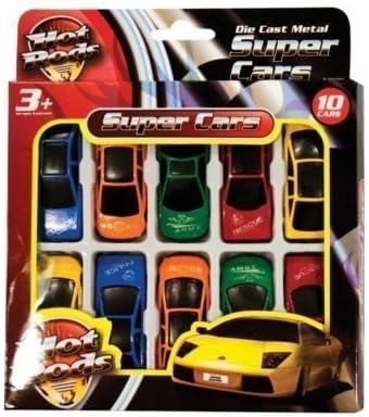 Home Fusion Company 10 X Children'S Kids Die Cast Metal Hot Rods Toy Super Cars Various Styles