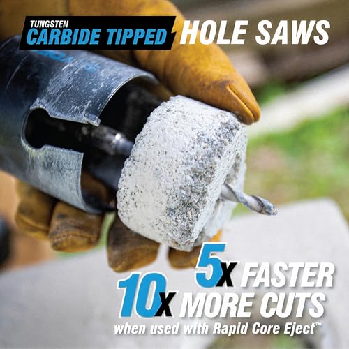 Spyder 18-Piece Tungsten Carbide Tipped Hole Saw Kit, 12 Hole Saws, 2 photo 10