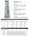 Zattcas Womens Bohemian Printed Wrap Bodice Sleeveless Crossover Maxi Dress (Small, Multi Turquoise)