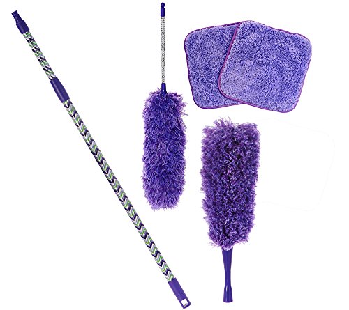 Campanelli's 5 Piece Microfiber Dusting Kit (Purple)