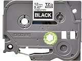 Brother TZe-335 Laminated Tape 12mm White on Black 8m Genuine Supplies view 3