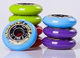 8-pack, SK2 Viper Inline Skate/Rollerblade Wheels (Multiple Size and Color Options Available)