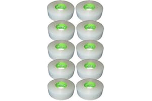 RENFREW Pro 10 Roll Pack, Polyflex Hockey or Soccer Shin Guard / Sock Tape, Clear, 24MM x 30M