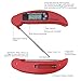 Instant Read Cooking Thermometer - Collapsible Pocket Thermometer with Magnetic Back, Long Probe Digital Meat Grilling Thermometer w/ LCD Screen - for Food, Meat, Grill, BBQ, Milk and Bath Water