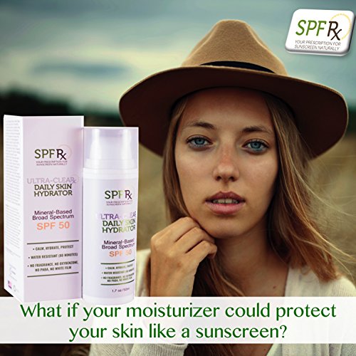 SPF Rx Ultra Clear UV Moisturizer SPF 50 Sunscreen Lotion with Zinc
