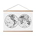 Landmass 36” Wide Magnetic Poster Hanger Frame - Wall Hanging Wooden Frame For Posters, Prints, Photos, Pictures and Artwork - Frame For Scratch Off Map - 36x48 36x24 36x12 24x36