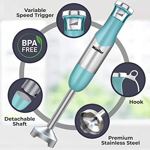 Mueller Pro Series Hand Blender, 500W Immersion Blender, HeavyDuty