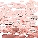 Whaline Round Confetti Circles Tissue Party Table Confetti for Wedding, Holiday, Anniversary, Birthday, Mixed Colors, 1 Inch (Rose Gold)