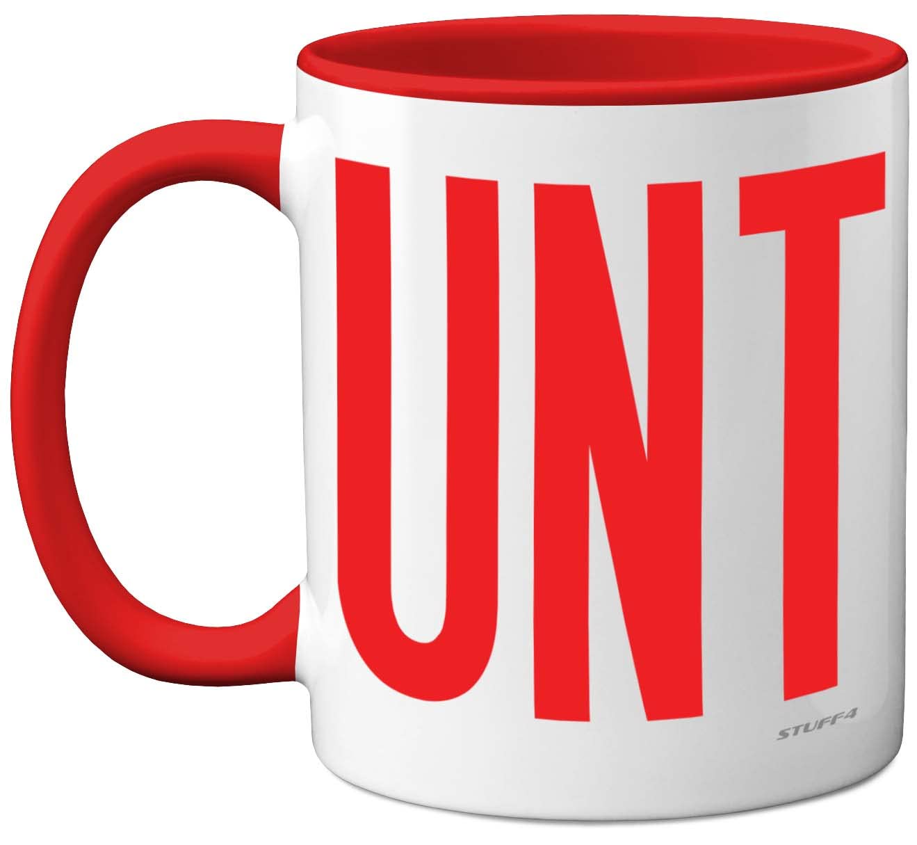 Funny Mugs for Men Women - C UNT Mug - Fun Sarcastic Slogan Gifts for Work Colleagues, C*nt Crude Rude Novelty Joke Gag Humour Birthday Present Friends, 11oz Red Ceramic Dishwasher Safe Mugs