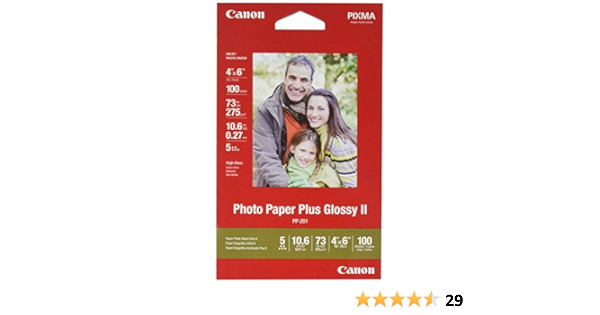 canon photo paper plus glossy ii 4x6 400 sheets