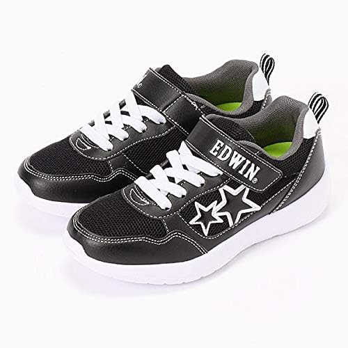 Amazon Co Jp エドウィン メンズシューズ Edwin 星柄スニーカー ブラック 22 0 服 ファッション小物