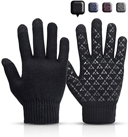 Sholov Thermal Gloves, Winter Women Gloves Touch Screen Gloves with Anti-slip Design Outdoor Cycling For Driving Running Camping Hiking.