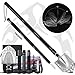 DONGKER Folding Shovel Military Survival Shovel Multifunction Camping Shovel Compact Backpacking Shovel for Hunting, Camping, Hiking, Fishing, Gardening and Emergency