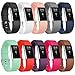 Vancle Bands for Fitbit Charge 2, Soft Comfortable Charge 2 Replacement Bands for Fitbit Charge 2 Sport Accessory Fitness Wristbands(# 10pcs-Classic Edition, Large)
