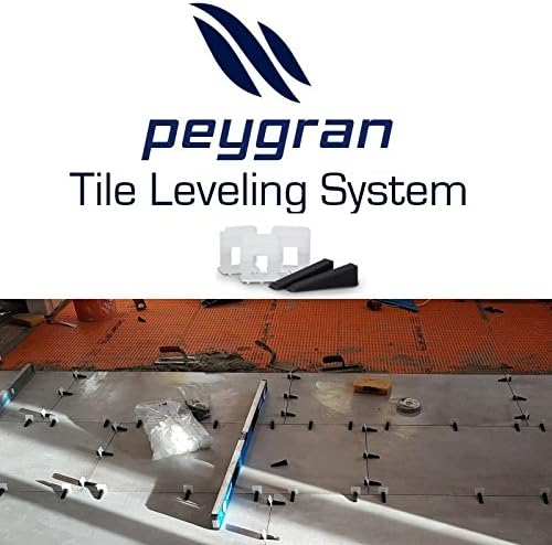 1/32" (1mm) Peygran Economy Set of 300clips+100wedges anti lippage tile leveling system for PROs &amp; DIYs
