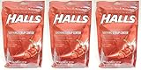 Halls Cough Drops Plus With Soothing Syrup Center Cherry 25 Ct (Pack of 3)
