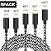 iPhone Charger,TNSO MFi Certified Lightning Cable 5 Pack [3/3/6/6/10FT] Extra Long Nylon Braided USB Charging & Syncing Cord Compatible iPhone Xs/Max/XR/X/8/8Plus/7/7Plus/6S/6S Plus/SE/iPad/Nan More