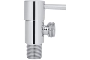 G1/2'' Thread Brass Chrome Plated Bathroom Angle Valve Shower Valve Bathroom Faucet Valve Water Control Angle Stop Valve Toil