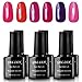 Gellen Well-Selected Gel Nail Polish UV Gel 6Pcs Multi-colors Set Capacity 10Ml Each Nail Art Decoration Group 2