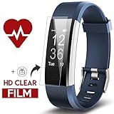 Fitness Tracker, Kinbom Heart Rate Monitor Smart Watch With Sleep Monitor, Step Counter, GPS, Message Notification, Bluetooth 4.0, IP67 Waterproof Activity Tracker for Androidï¼†iOS Smart Phone (Blue)