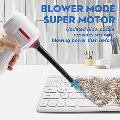 Air Duster, Vacuum & Compressed Air & Blower 3in1, Keyboard Cleaner, 35000 RPM Electric Canned