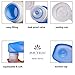 Silicone Travel Bottle Set (3oz/2oz/1.25oz, 3 Pack and 1 Cream Jar), Refillable Travel Bottles and Containers for Shampoo, Conditioner, Lotion - Leak roof, TSA approved, BPA-free
