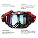 G4Free Adult Motorcycle Motocross Goggles ATV Racing Goggles Ski Glasses UV Protection Anti-Fog Dirt Bike Mx Goggle Glasses and Ski Snowborading