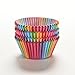Yosoo 100 Pcs Rainbow Paper Cake Cup Colorful Standard Baking Cups Baking Paper Cup Baking Muffin Liner for Baking Cake, Biscuit