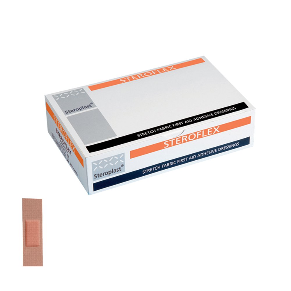 Steroflex FHA02 Stretch Fabric Plasters, 6 x 2 cm, Pack of 100