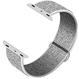 INTENY Sport Band Compatible with Apple Watch 38mm 40mm, Soft Sport Loop, Strap Replacement for iWatch Series 5, Series 4, Series 3, Series 2, Series 1 (Seashell, 38mm 40mm)