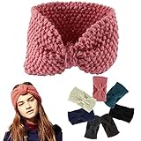 Voberry®Lady's Lovely Winter Crochet Flower Bow Knitted Winter Warmer Head wrap Hair accessories