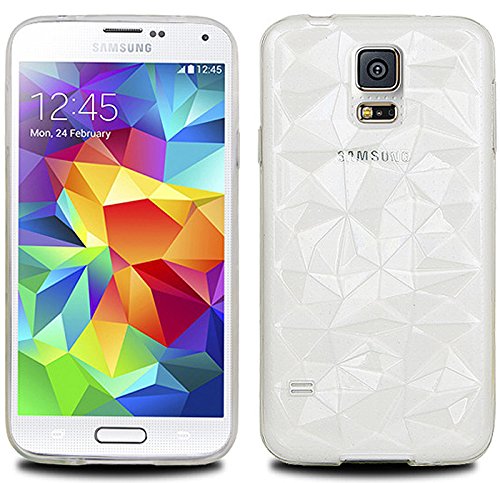 S5 Case, Samsung Galaxy S 5 Crystal Jelly , Mobile Soft TPU Case (Clear White)