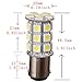 AUTOSAVER88 20x BA15D 5050 27-SMD LED Car Marine Camper Trailer Light Bulbs Super Bright White 6000K 1142 1076 DC 12V