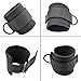 YYST Neoprene Padded Ankle Strap Ankle Cuff Wrist Cuff Fitness Cuff with D Ring and High Strength Adjustment for Cable Machines for Butt and Leg Weights Exercises (Pack of 2) - Fits Both Men and Women