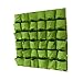 Prudance 36 Pockets Vertical Hanging Wall Garden Planter Grow Bags, Wall Mount Planter Grow Pockets for Flowers,Vegetables,Patio Wall Decor(40 in x 40 in),Green