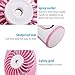 isYoung Rechargeable Handheld USB Misting Fan, Portable and Compact,Charger with USB Fan, Suit for Handheld Fan Table Fan(pink)